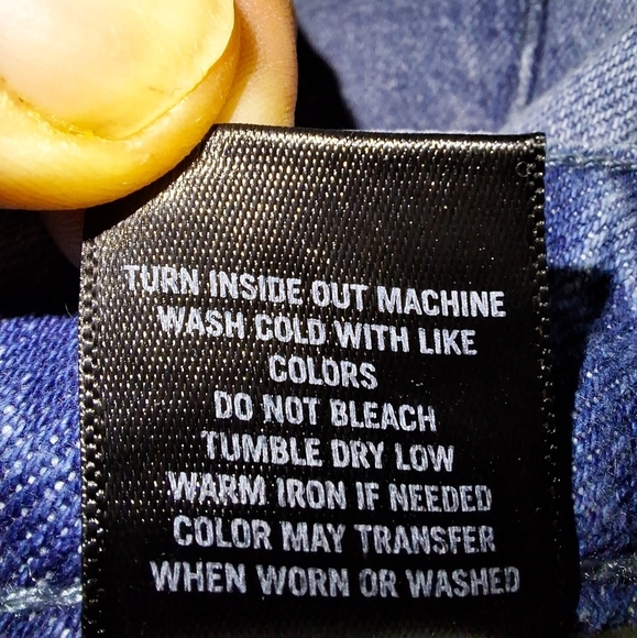 HT Denim Mom Jean in a size 7. It features Pixies, mushrooms, and ladybugs - Picture 8 of 12